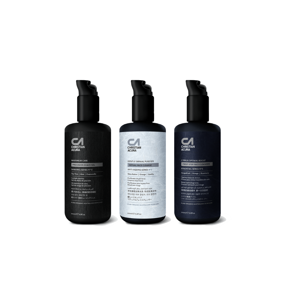 Buy our TWO CLEANSERS FOR DAY AND NIGHT and get a FREE SHAVING GEL TREATMENT